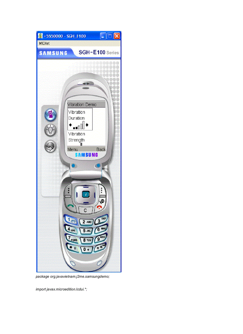 image for page Phát triển ứng dụng J2ME sử dụng các tính năng mở rộng của điện thoại Samsung