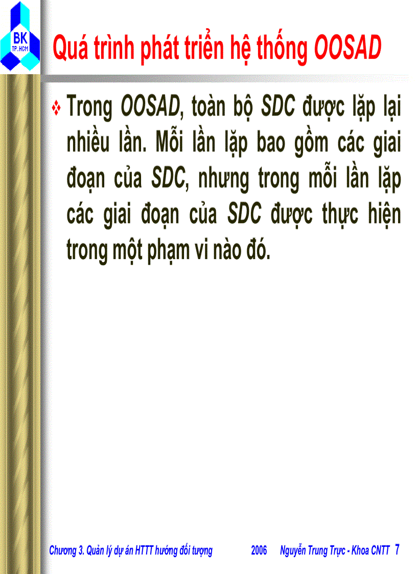 image for page Quản lý dự án Hệ thống thông tin hướng đối tượng