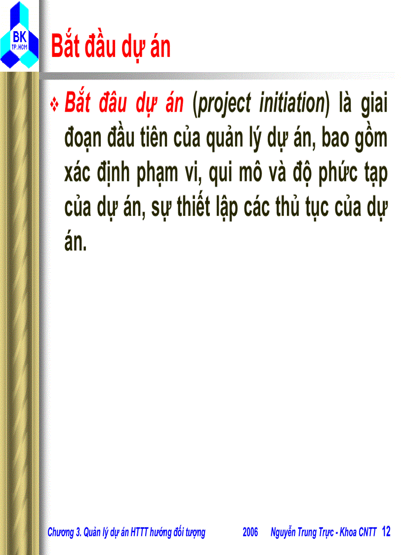 image for page Quản lý dự án Hệ thống thông tin hướng đối tượng