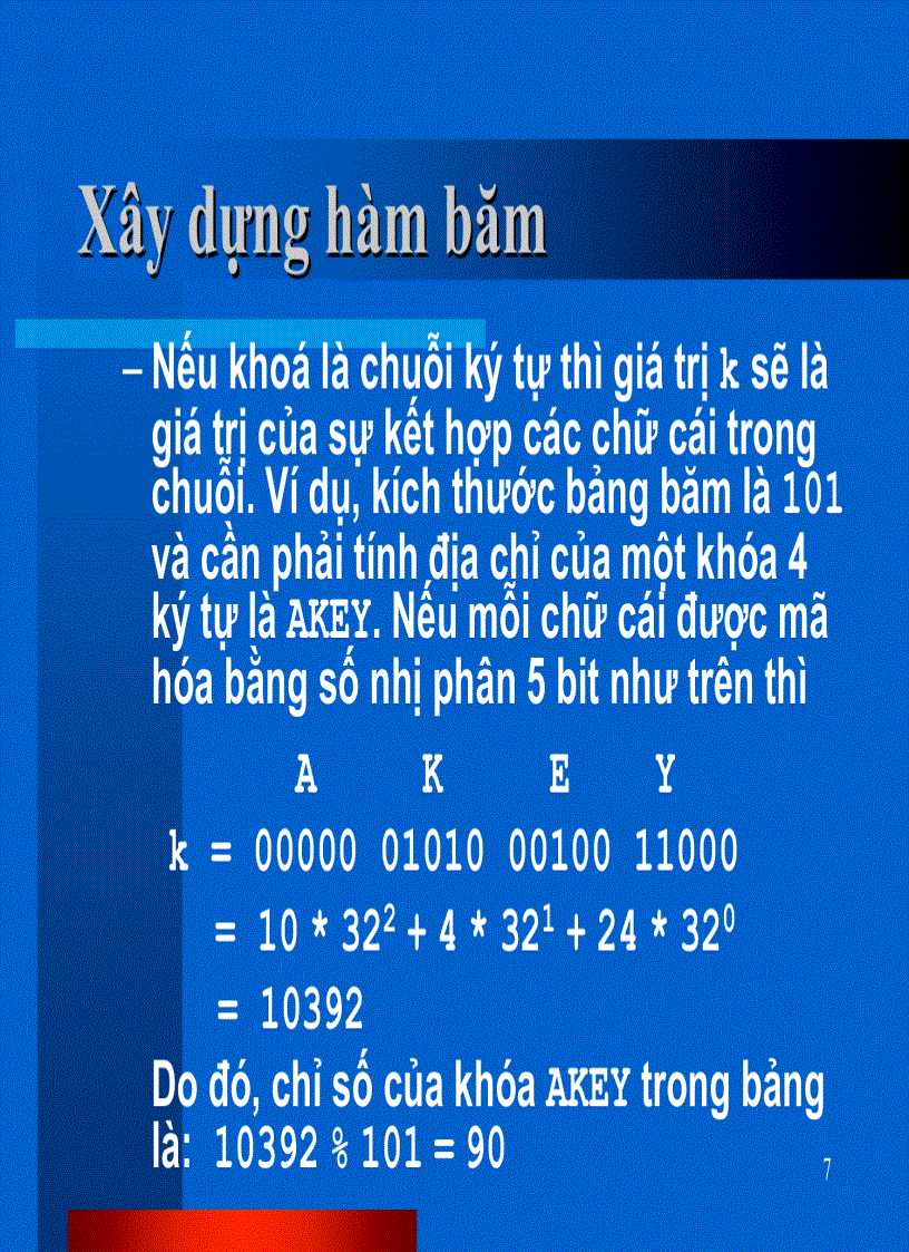 image for page BẢNG BĂM Hashing Table