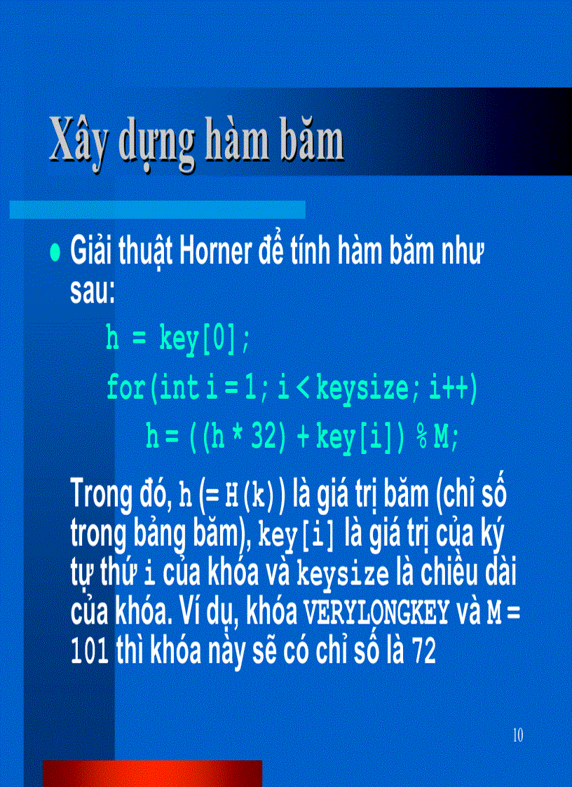 image for page BẢNG BĂM Hashing Table