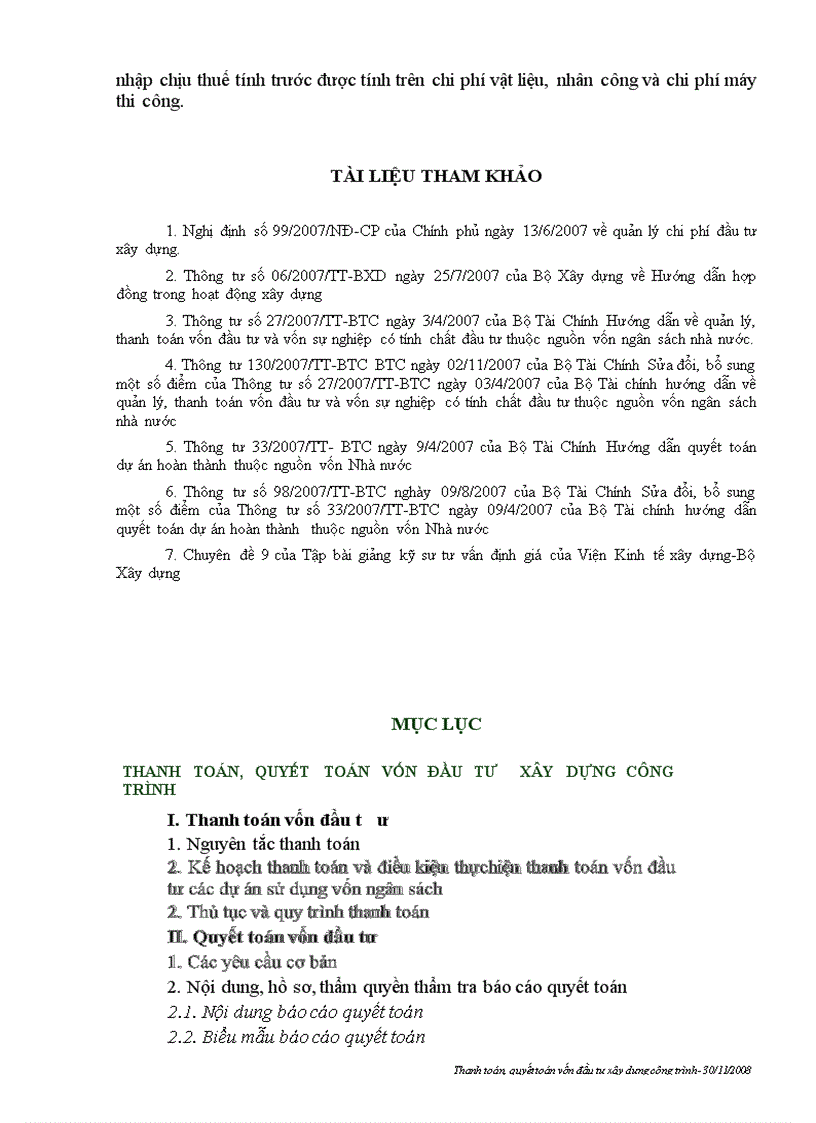 image for page Giáo trình Thanh Toán Quyết toán vốn đầu tư xây dựng công trình