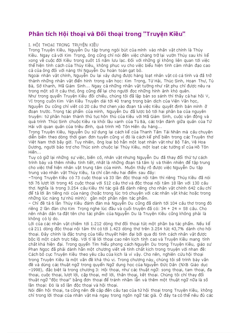 image for page Phân tích Hội thoại và Đối thoại trong Truyện Kiều