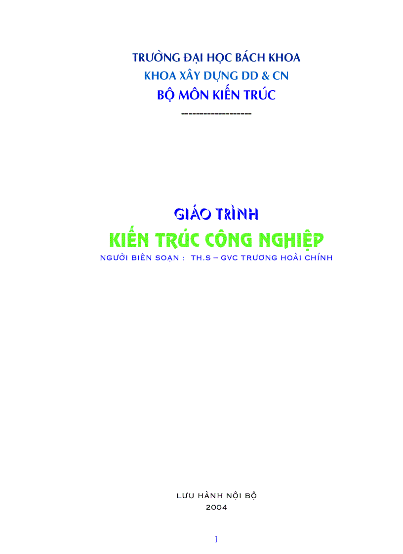 image for page Giáo trình Kiến trúc công nghiệp