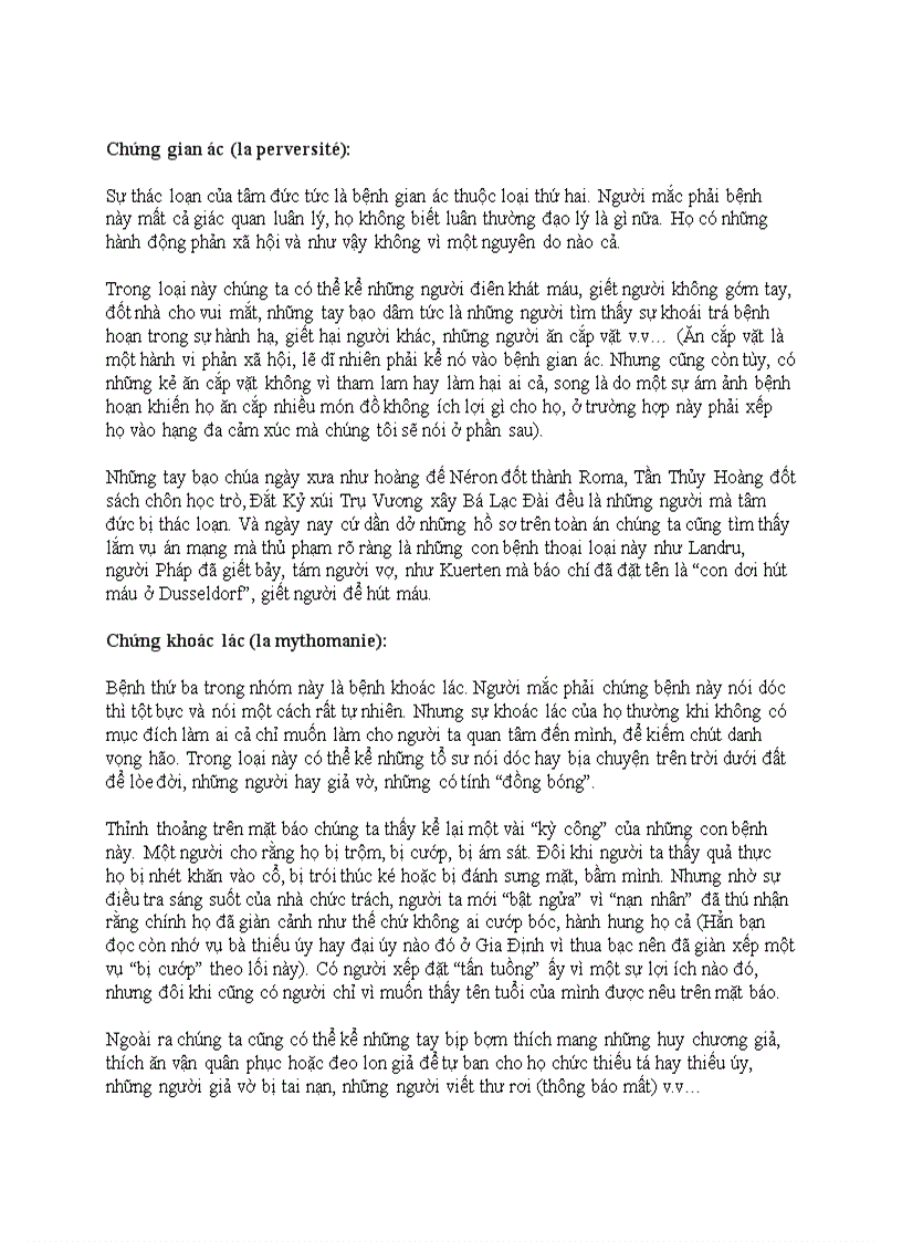 image for page Những chứng bệnh tinh thần do thể tạng gây ra