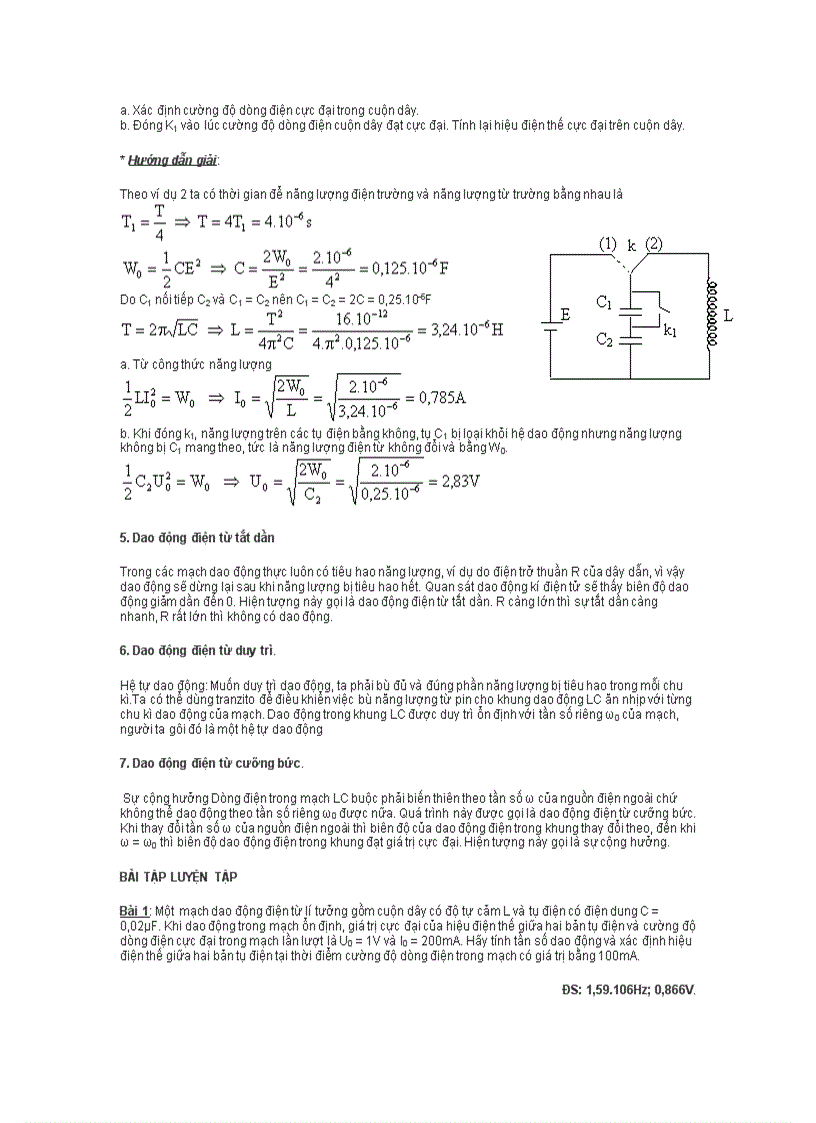 image for page Mạch dao động điện từ