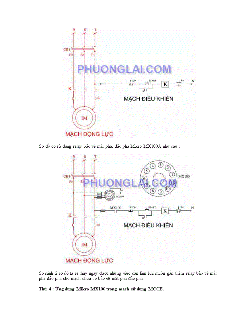 image for page Ứng dụng relay bảo vệ mất pha đảo pha mx100