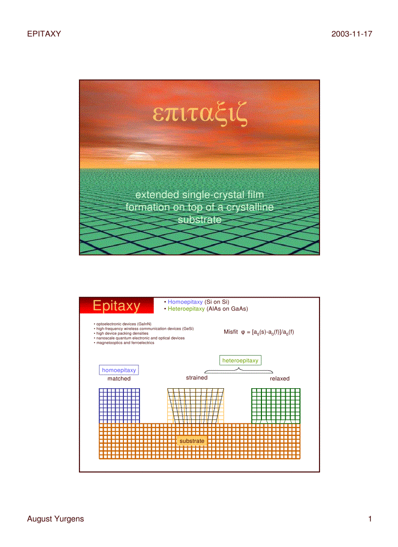 image for page Epitaxy