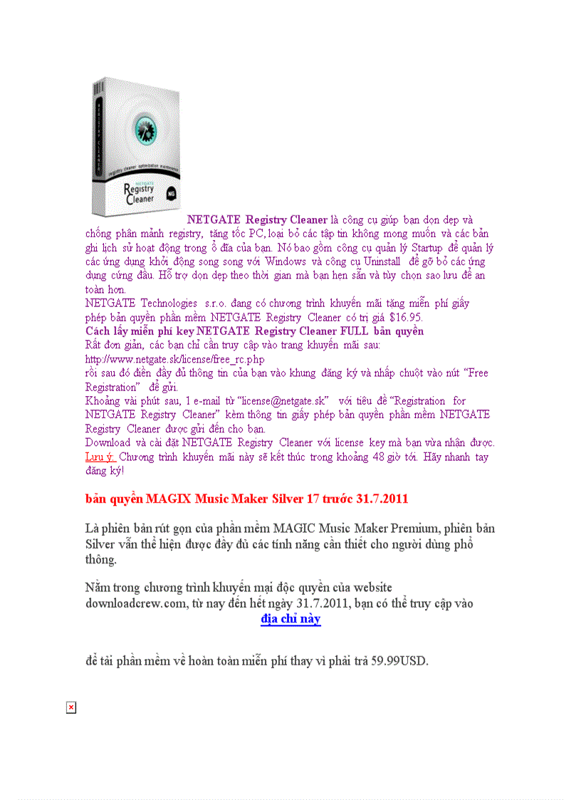 image for page Miễn phí bản quyền phần mềm NETGATE Spy Emergency