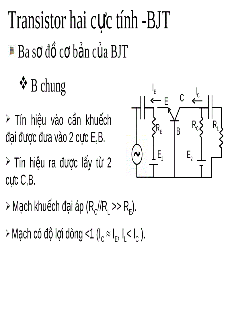Transistor hai cực tính BJT