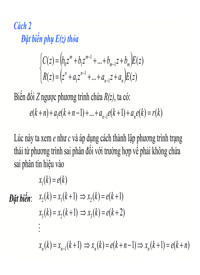 image for page Mô tả toán học hệ thống điều khiển rời rạc