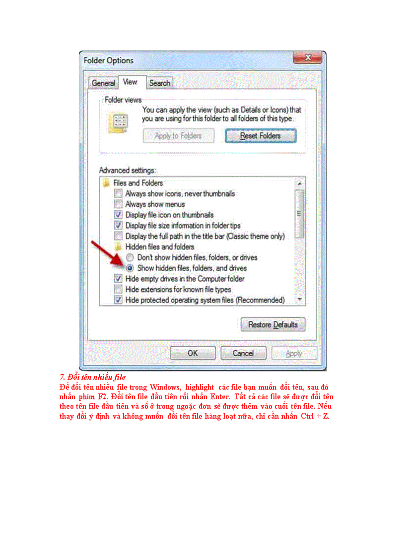 image for page Hướng dẫn sử dụng Windows 7 Mẹo vặt hay
