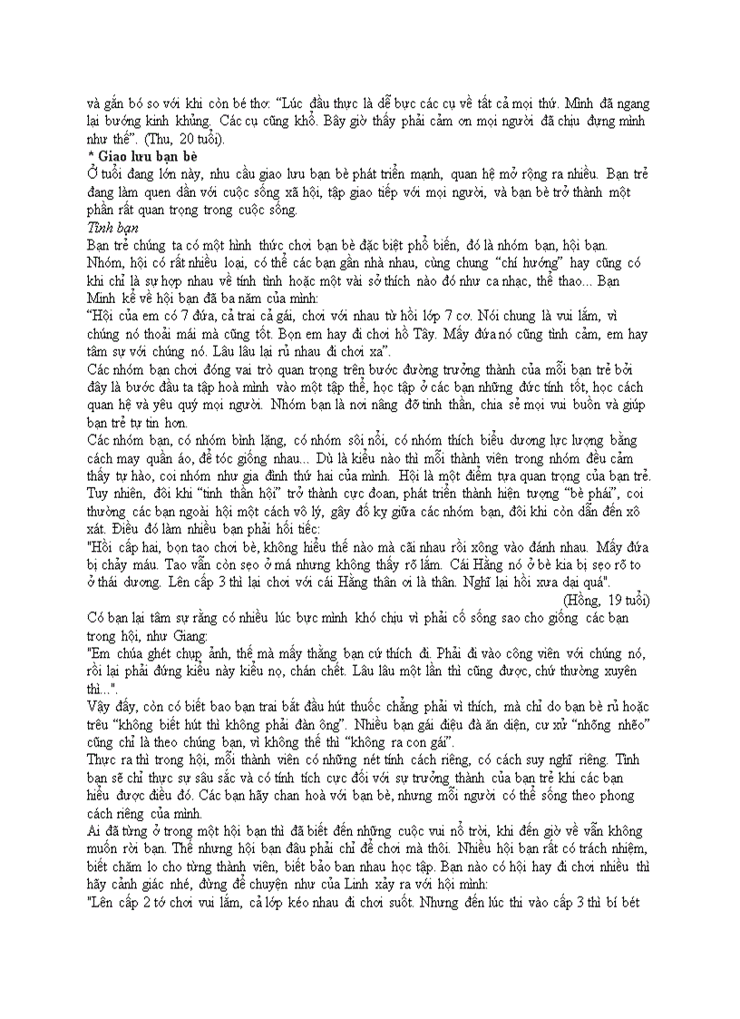 image for page Những thay đổi về tâm lý