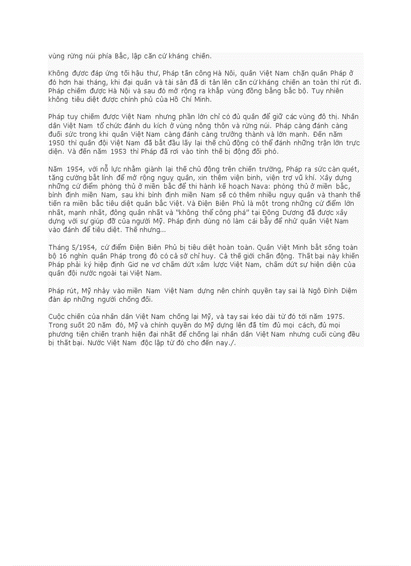 image for page Lịch sử Việt Nam tóm tắt