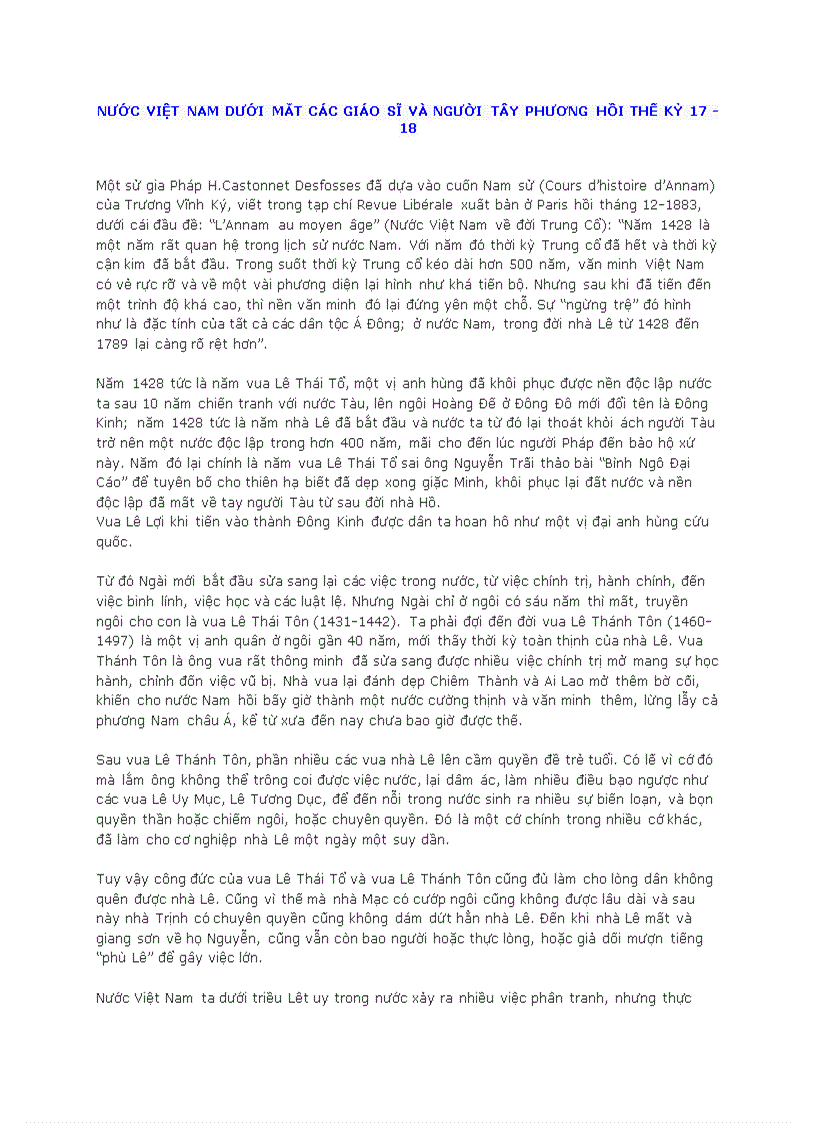 image for page Nước việt nam dưới mắt các giáo sĩ và người tây phương hồi thế kỷ 17 18