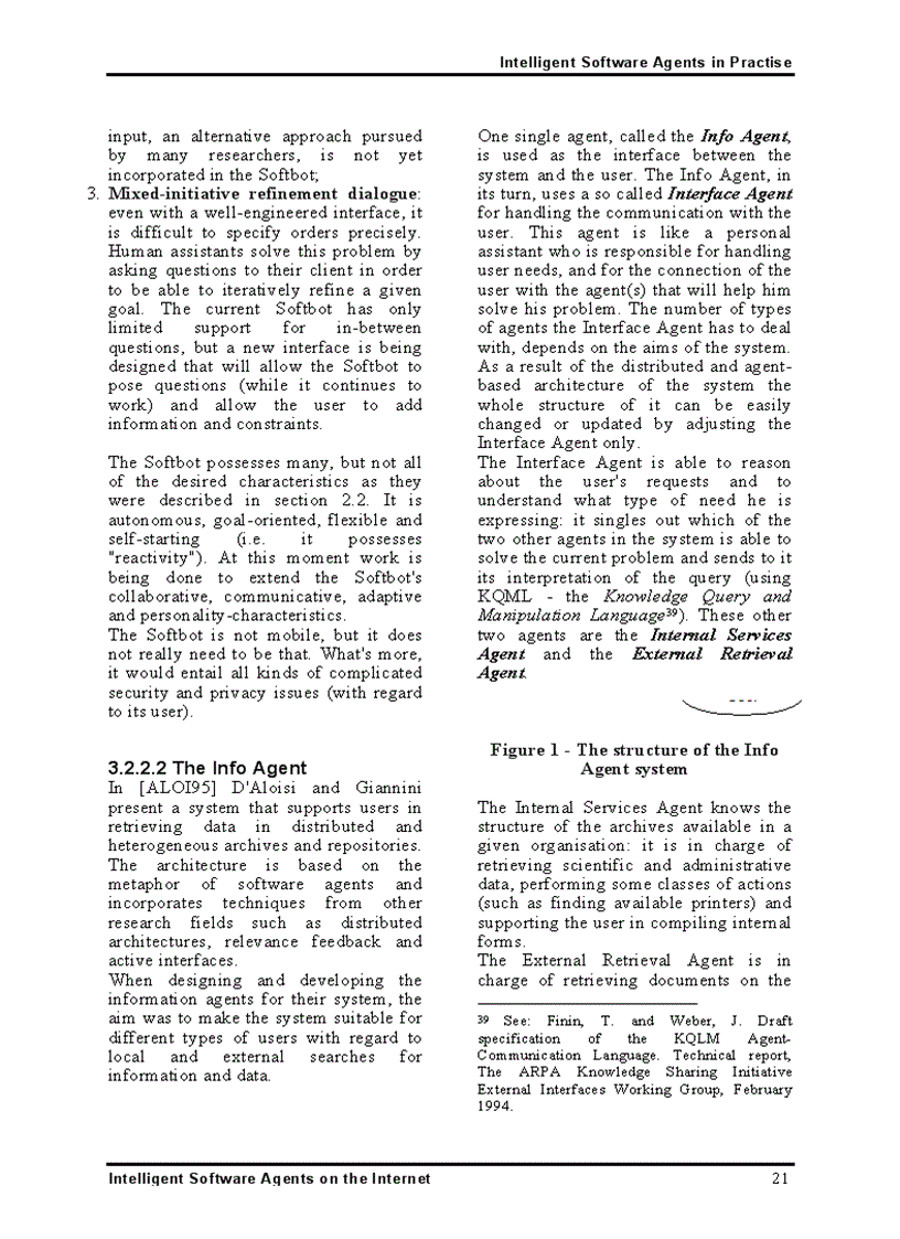 image for page Intelligent Software Agents on the internet