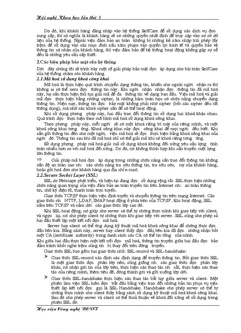 image for page An toàn dữ liệu đối với bài toán selfcare của hệ thống chăm sóc khách hàng