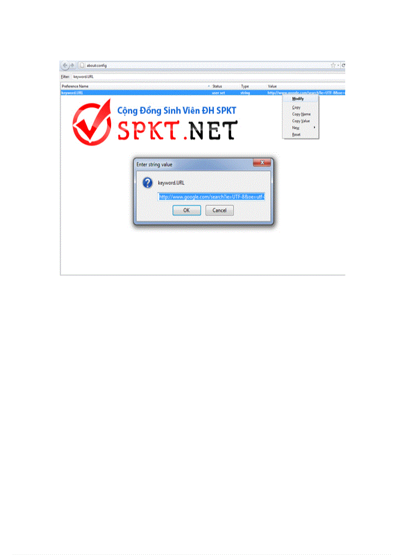 image for page Cách thay đổi tìm kiếm mặc định của Firefox 4