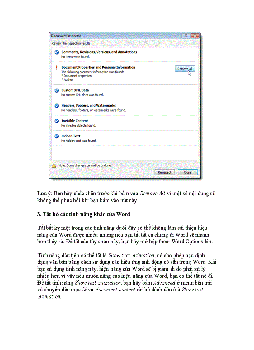 image for page Cải thiện tốc độ cho Microsoft Word 2007 trở lên