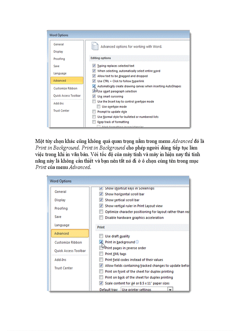 image for page Cải thiện tốc độ cho Microsoft Word 2007 trở lên