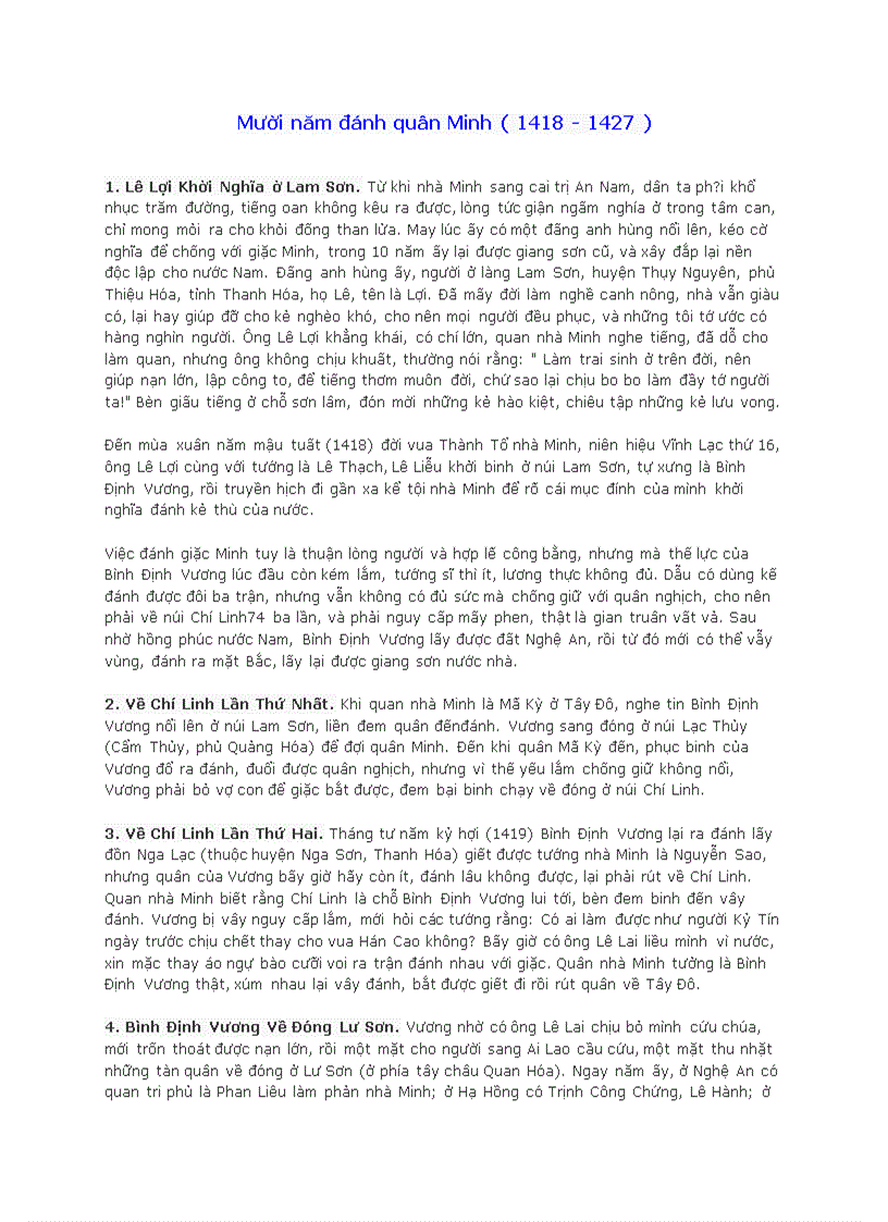 image for page Mười năm đánh quân Minh 1418 1427
