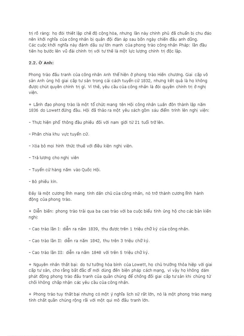 image for page Phong trào công nhân châu âu nửa đầu thế kỳ xix