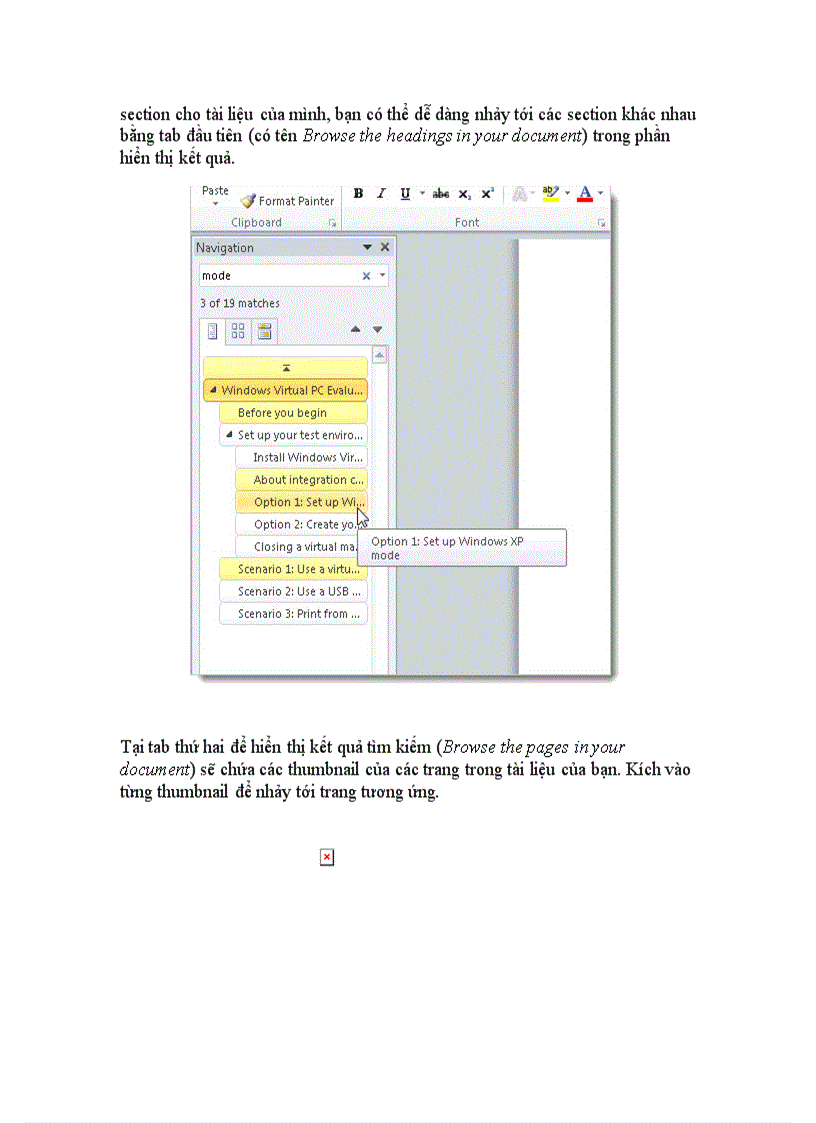 image for page Hướng dẫn sử dụng Navigation Pane trong Word 2010