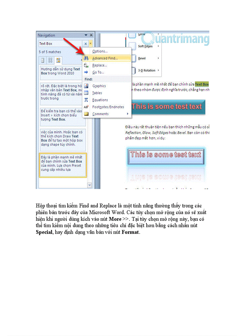 image for page Hướng dẫn sử dụng Navigation Pane trong Word 2010