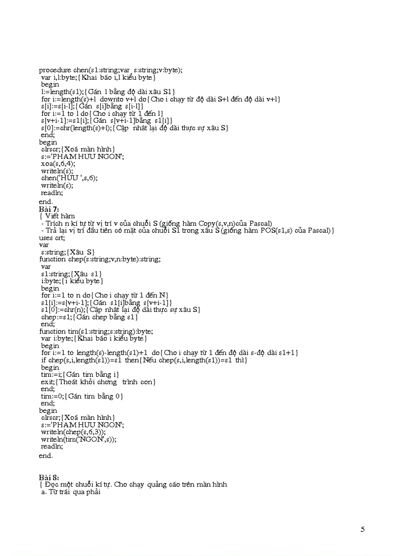 image for page Xâu kí tự trong Pascal