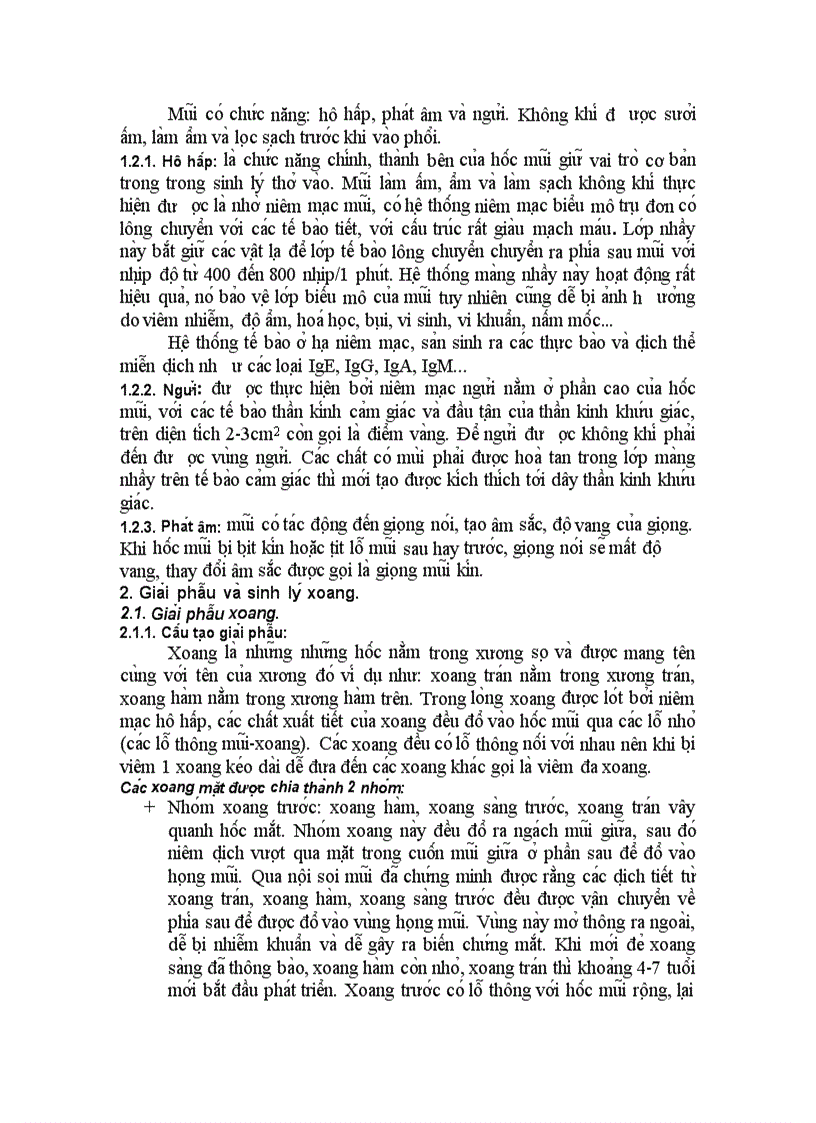 image for page Mũi xoang