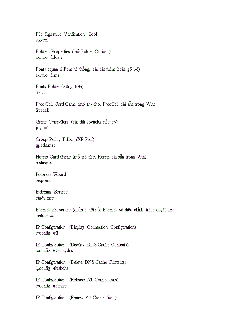 image for page 99 lệnh trong Run