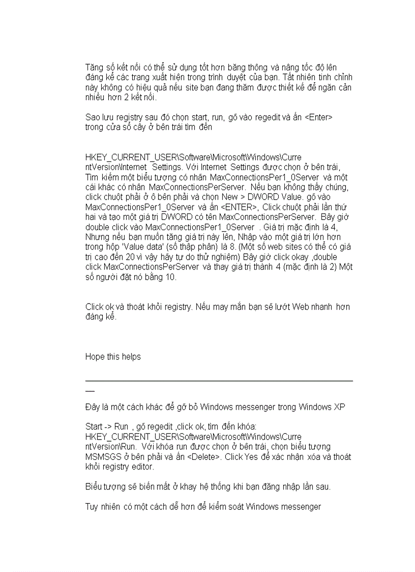 image for page Một số thủ thuật Win