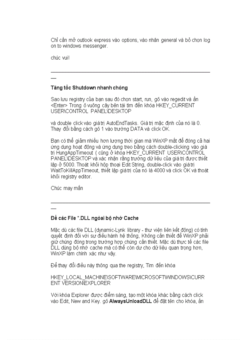 image for page Một số thủ thuật Win