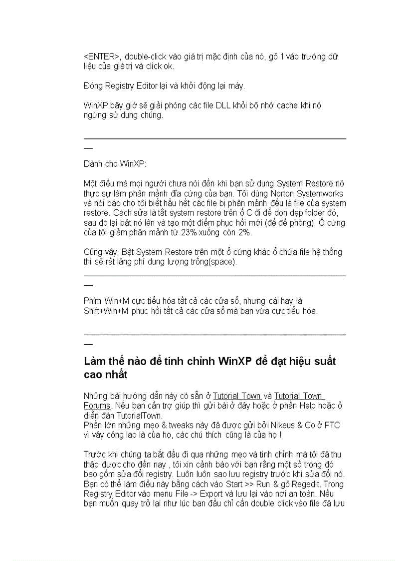 image for page Một số thủ thuật Win