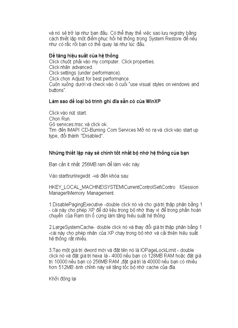 image for page Một số thủ thuật Win