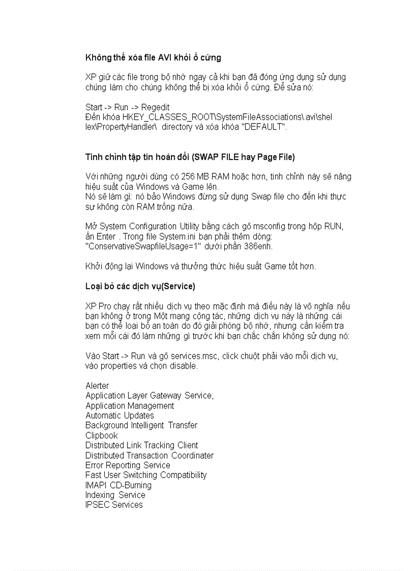 image for page Một số thủ thuật Win