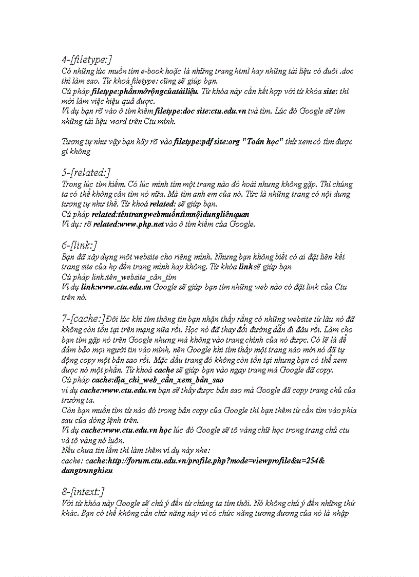 image for page Những thủ thuật tìm kiếm với Google