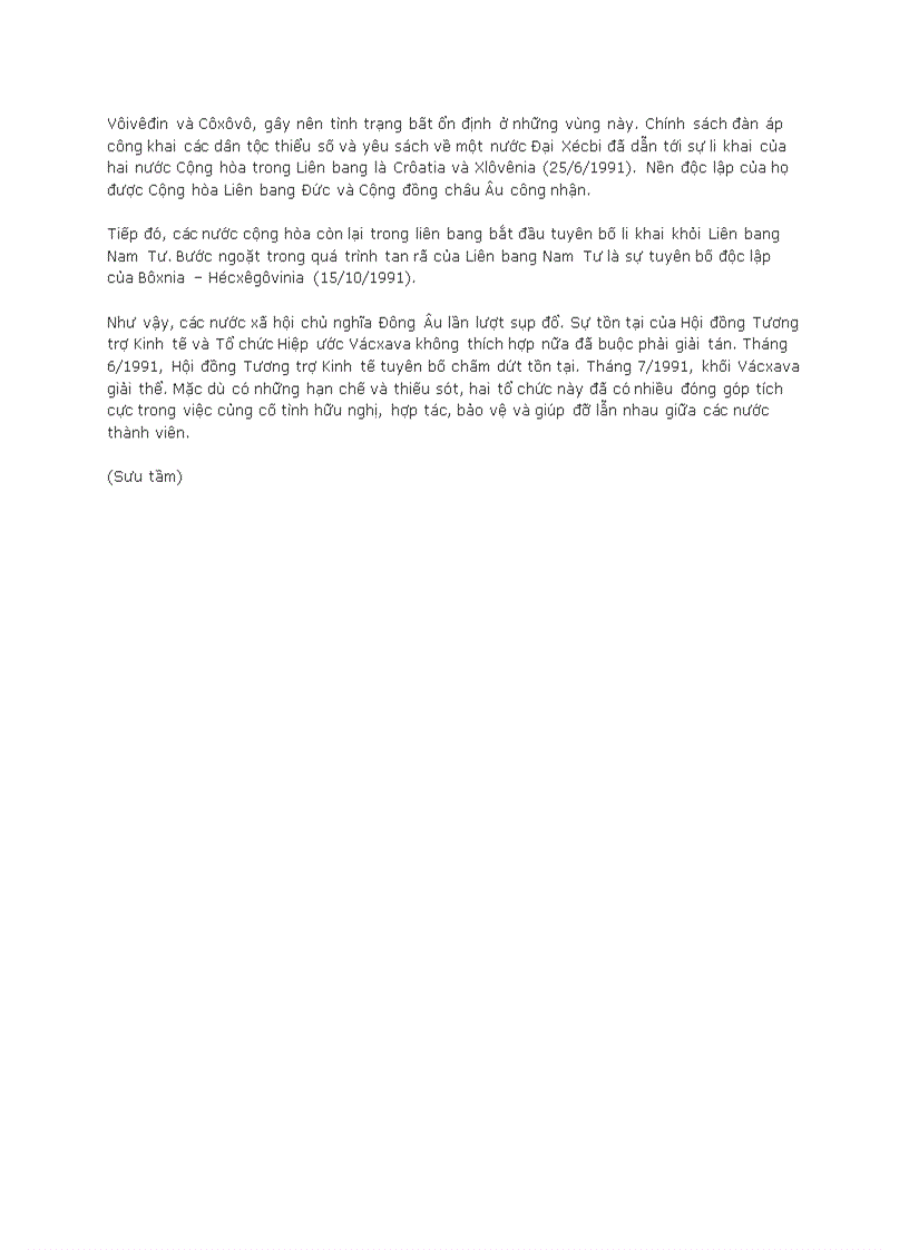 image for page Các nước xã hội chủ nghĩa đông âu lâm vào khủng hoảng rồi tan rã