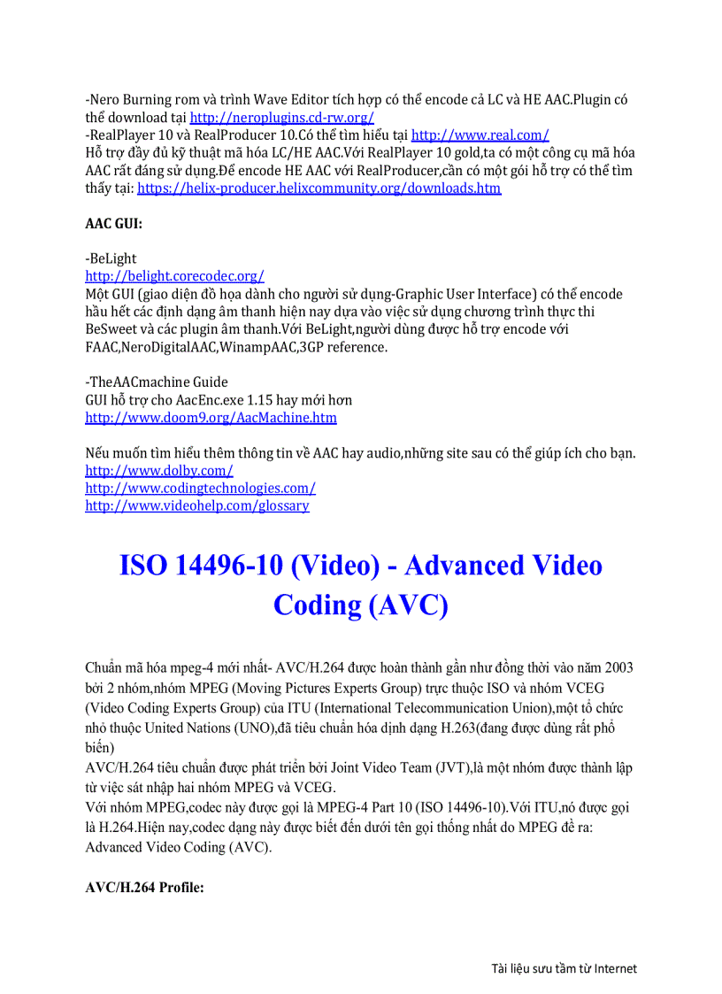 image for page Các định dạng video