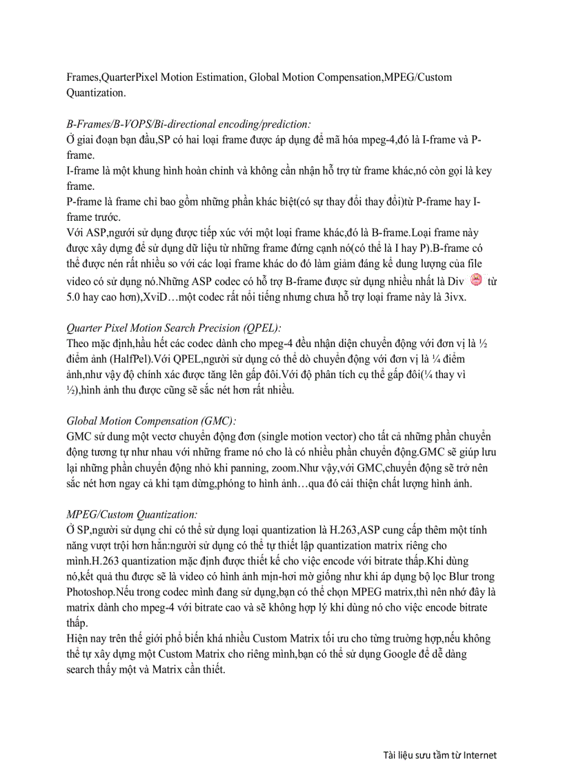 image for page Các định dạng video