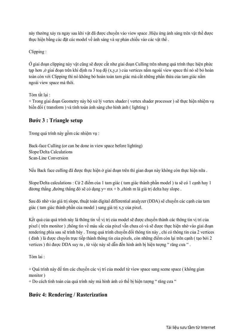 image for page 3D graphic pipeline