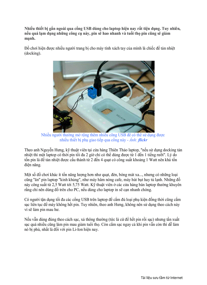 image for page Bí kíp sử dụng pin laptop