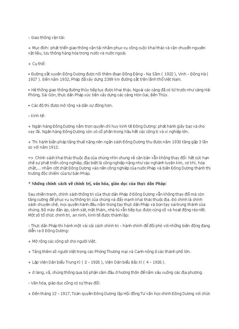 image for page Những chuyển biến mới về kinh tế và xã hội ở Việt Nam sau chiến tranh thế giới thứ nhất