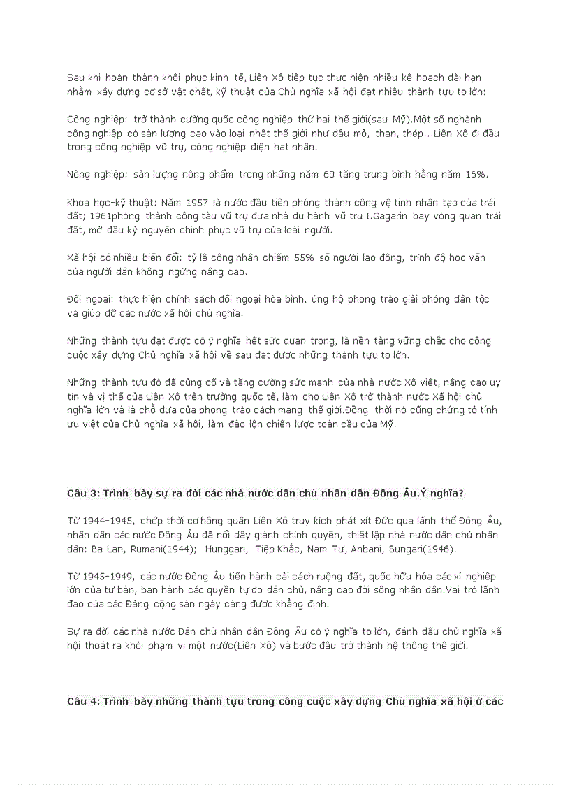 image for page Ôn tập Liên Xô và các nước Đông Âu 1945 1991 Liên bang Nga 1991 2000