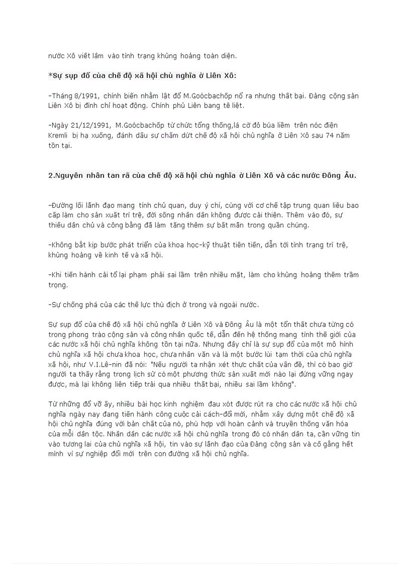 image for page Ôn tập Liên Xô và các nước Đông Âu 1945 1991 Liên bang Nga 1991 2000