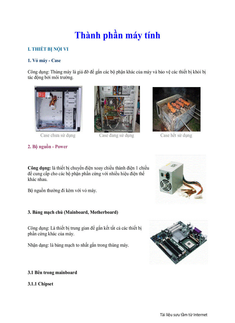 image for page Các linh kiện thiết bị máy tính