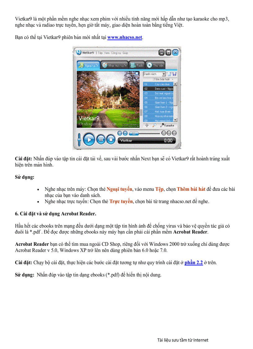 image for page Cài đặt các phần mềm thông dụng