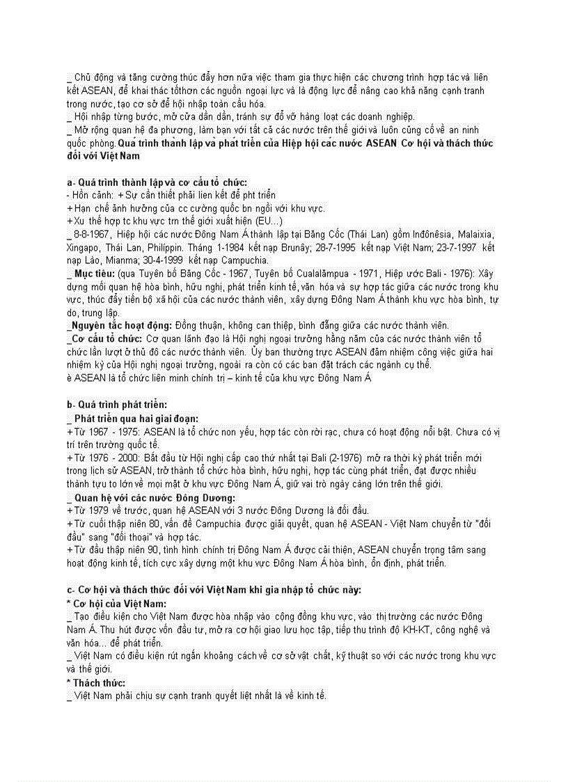 image for page Quá trình thành lập và phát triển của Hiệp hội các nước ASEAN Cơ hội và thách thức đối với Việt Nam
