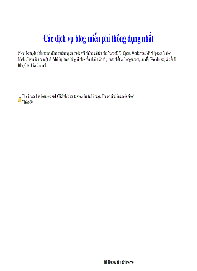 image for page Các blog miễn phí tốt nhất