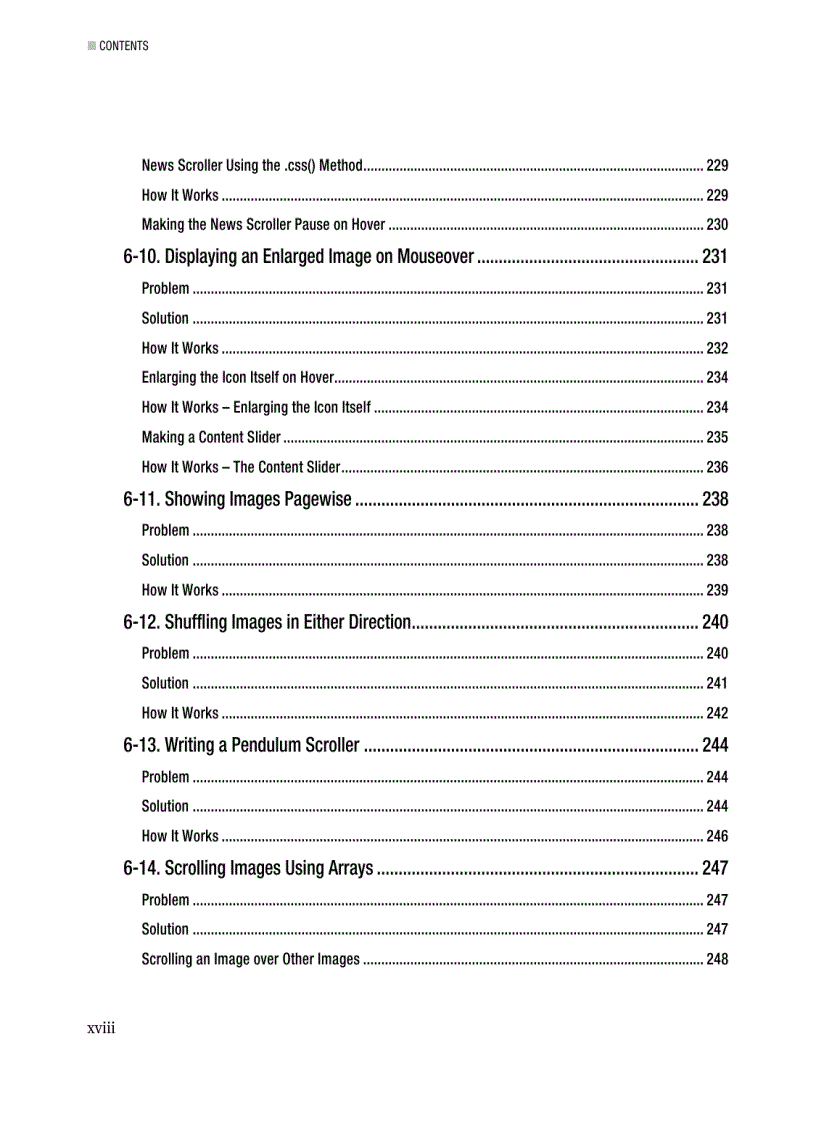 image for page JQuery Recipes A Problem Solution Approach 2010